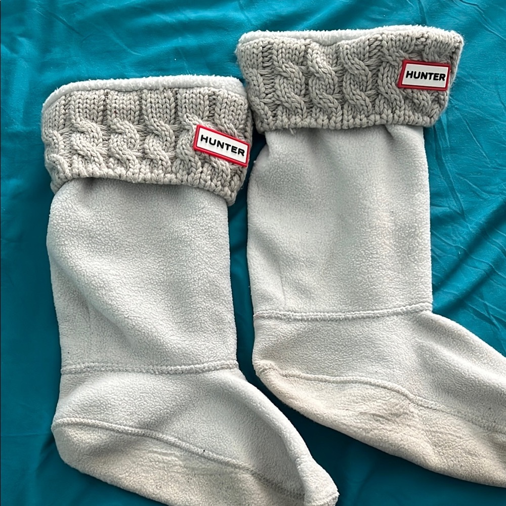 Hunter taupe Fleece Boot Socks